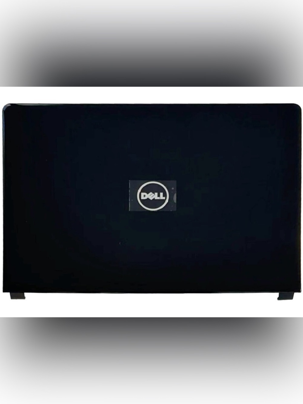 Dell Black Laptop Top Cover with Silver Logo